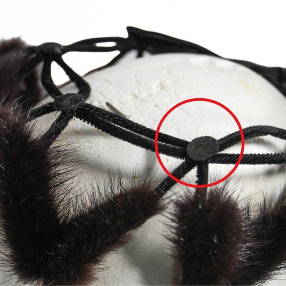 Vintage Avant Garde 1950s Wire & Fur Hat with Bow Union Made Spider Floral Style - Picture 16 of 16